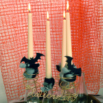 Kerzenständer im Halloweenlook - zur Anleitung