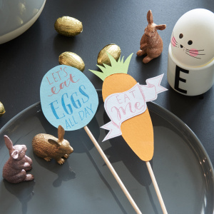 Last-minute-Tischdeko für Ostern - zur Anleitung