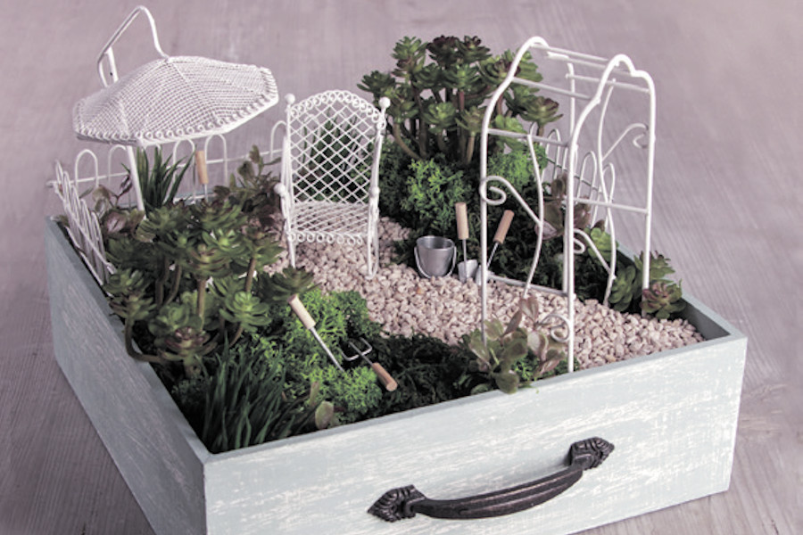 Kleine Gärten im Materialmix für einen frischen Look im Zuhause
